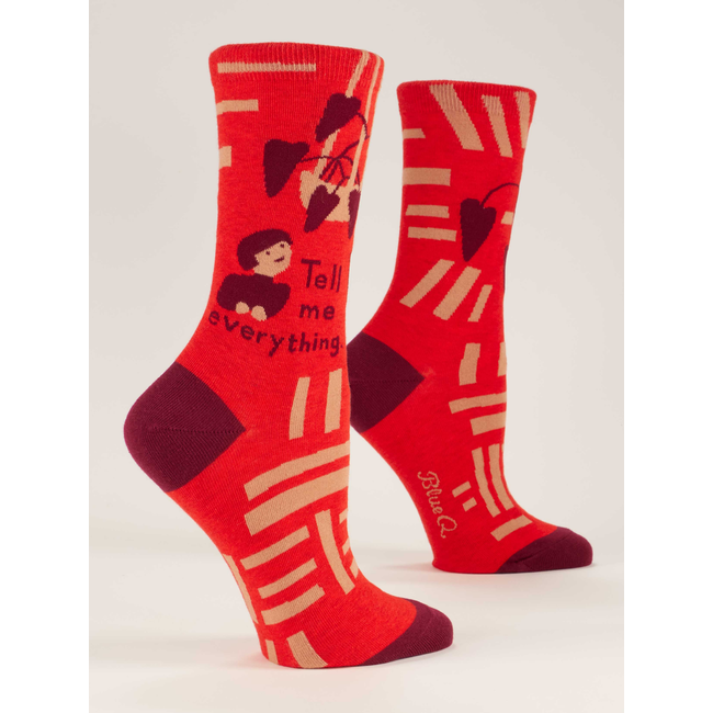 Blue Q - Chaussettes Tell Me Everything - taille 36-41 (femmes)