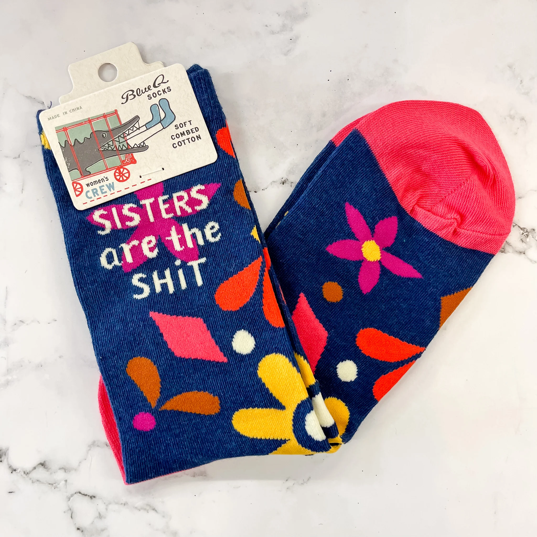 Chaussettes Femme Blanc - Maman d'Amour (Rouge) - Made in France