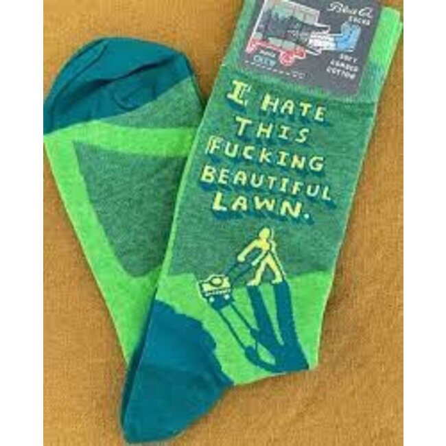 Blue Q - Socks I Hate This Fucking Beautiful Lawn - size 40-46 (men)
