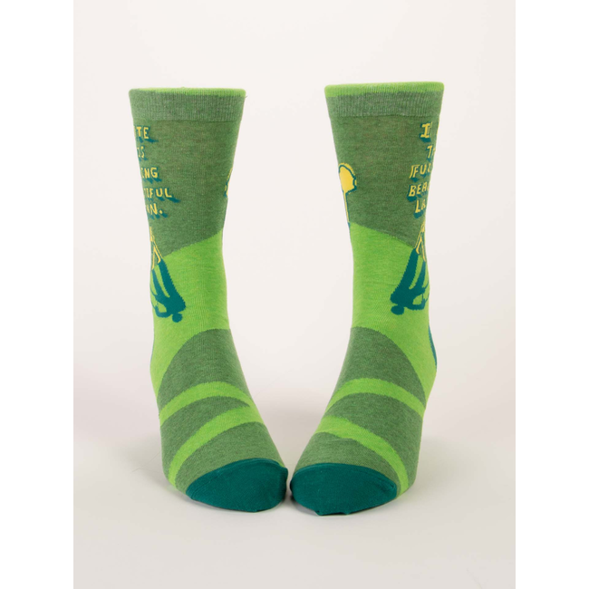 Blue Q - Socks I Hate This Fucking Beautiful Lawn - size 40-46 (men)