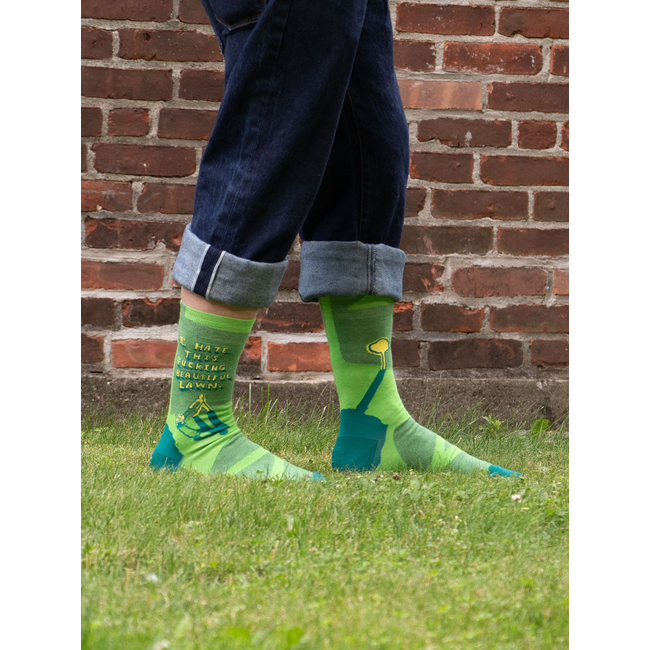 Blue Q - Chausettes I Hate This Fucking Beautiful Lawn - taille 40-46 (hommes)