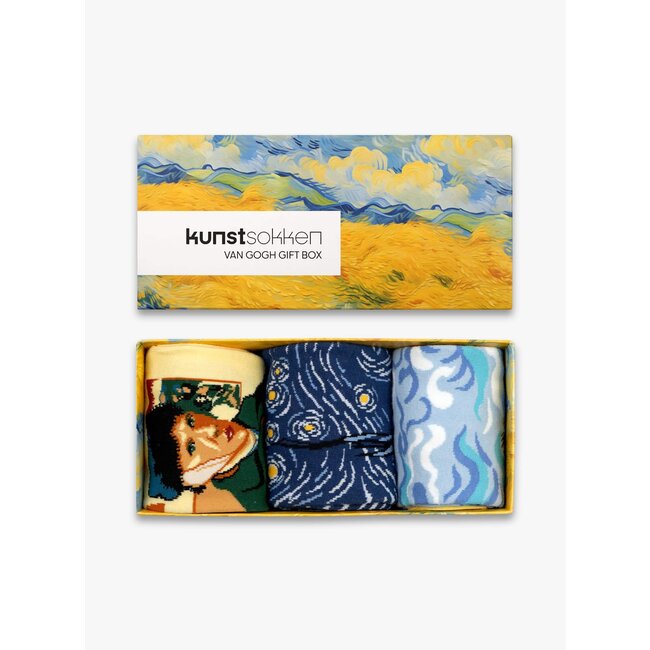 Kunstsokken Socken Van Gogh  3-Pack Geschenkbox