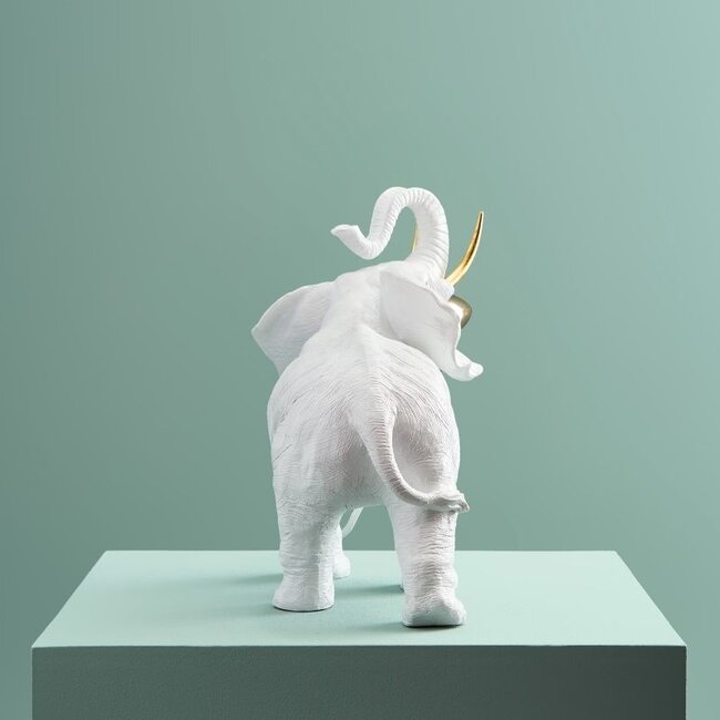 Werner Voß Werns - Tafellamp - Dierenlamp Olifant Dumbo - wit/goud
