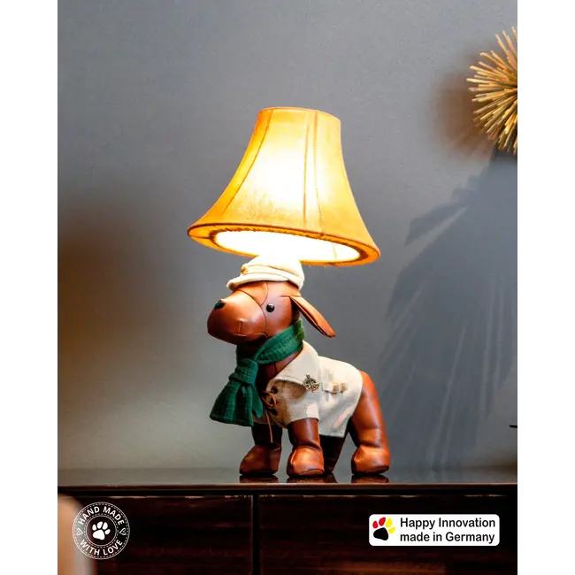 Happy Lamps - Spike, le chien de chasse confiant - lampe d'ambiance faite à la main