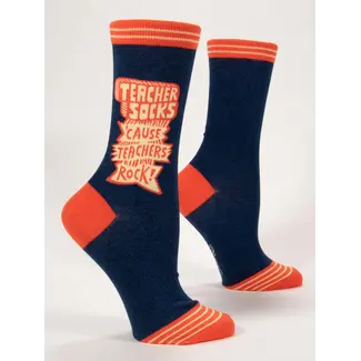 Blue Q Socks Teachers Rock - women