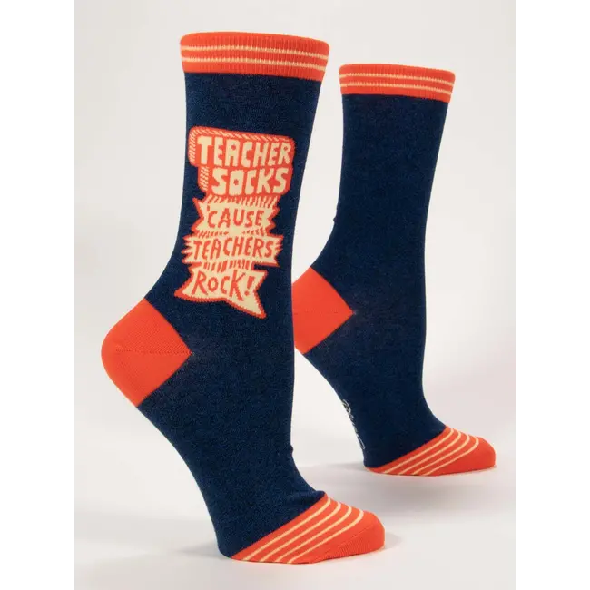Blue Q - Socks Teachers Rock - size 36-41 (women)