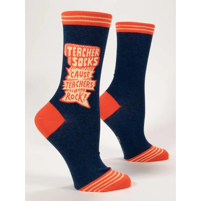 Blue Q Socks Teachers Rock - women