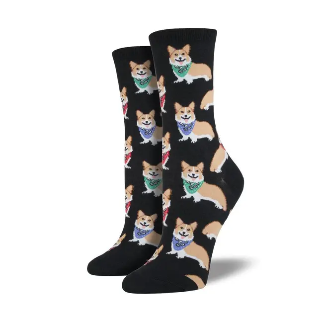 SockSmith Chaussettes Corgi Black - femmes