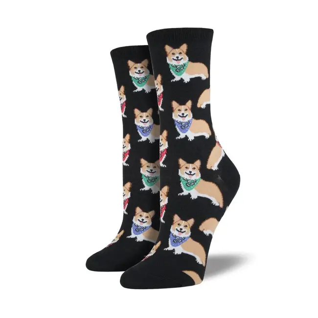 SockSmith - Socken Corgi Black - Größe 36-41 (Frauen)