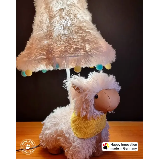 Happy Lamps - Alma, das sanfte Alpaka - handgefertigte Stimmungslampe