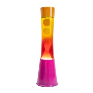 Fisura Lava Lamp - roze/oranje kleurverloop