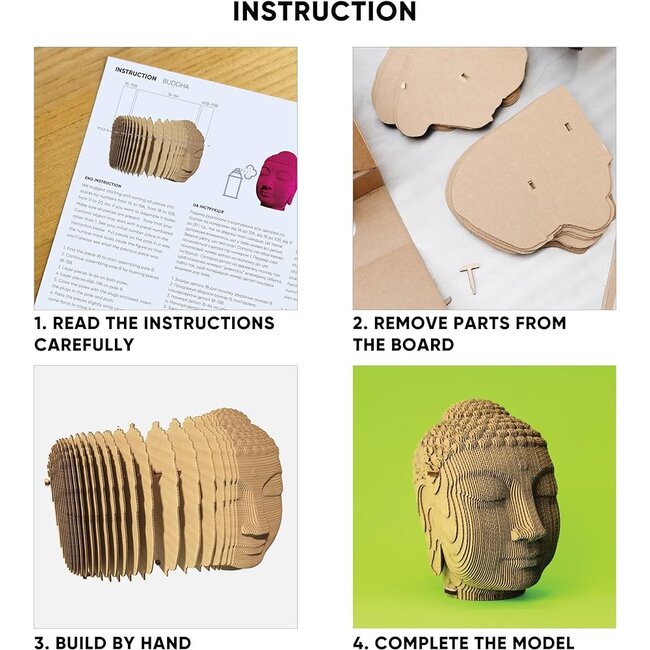 Cartonic - 3D Sculptuur Puzzel Buddha