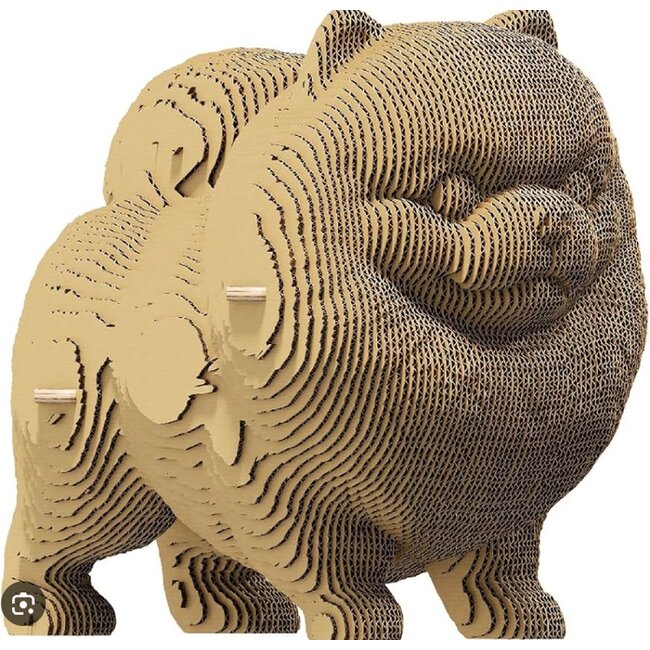 Cartonic - 3D Sculptuur Puzzel Pomeriaan Spitz Hond - Dwergkeeshond