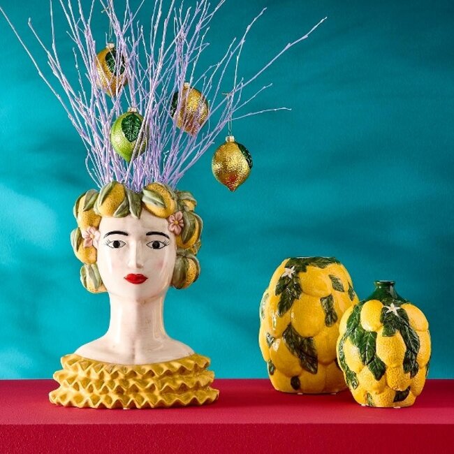 Werner Voß Werns  - Vase décoratif Buste féminin sicilien Lady Lemon