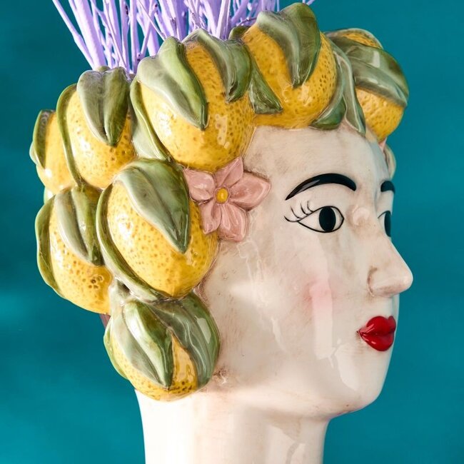 Werner Voß Werns - Siervaas Siciliaanse Vrouwenbuste Lady Lemon