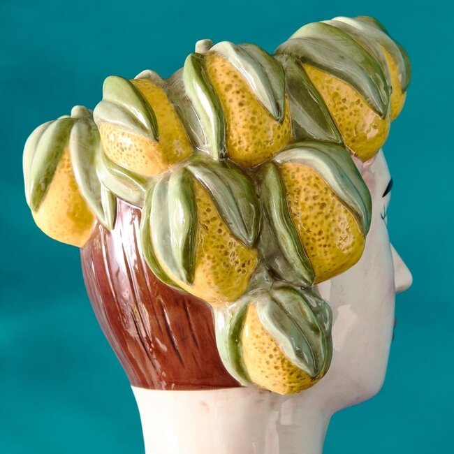 Werner Voß Werns  - Vase décoratif Buste féminin sicilien Lady Lemon