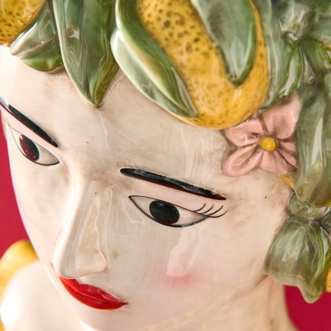 Werner Voß Werns  - Dekorative Vase Sizilianische Frauenbüste Lady Lemon