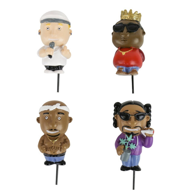 Gift Republic - Plant Pot Markers Rap Legends - set of 4