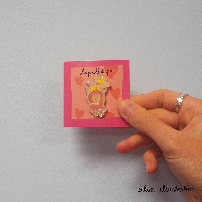 KUT.illustraties - Pin Huppelkut