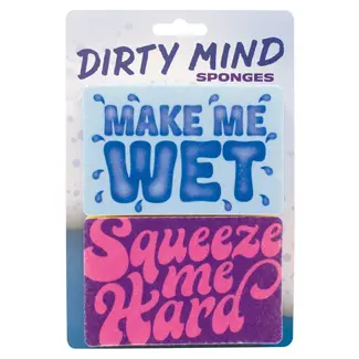UPG Éponges à Vaisselle Dirty Mind - Make Me Wet / Squeeze Me Hard
