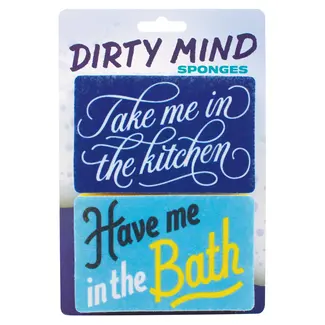 Geschirrspülschwämme Dirty Mind - Take me in the kitchen / Have me in the bath