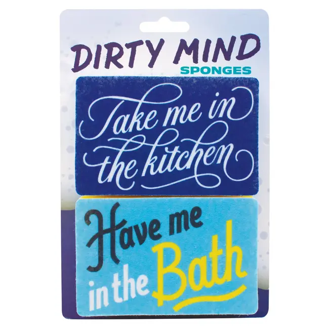 Geschirrspülschwämme Dirty Mind - Take me in the kitchen / Have me in the bath