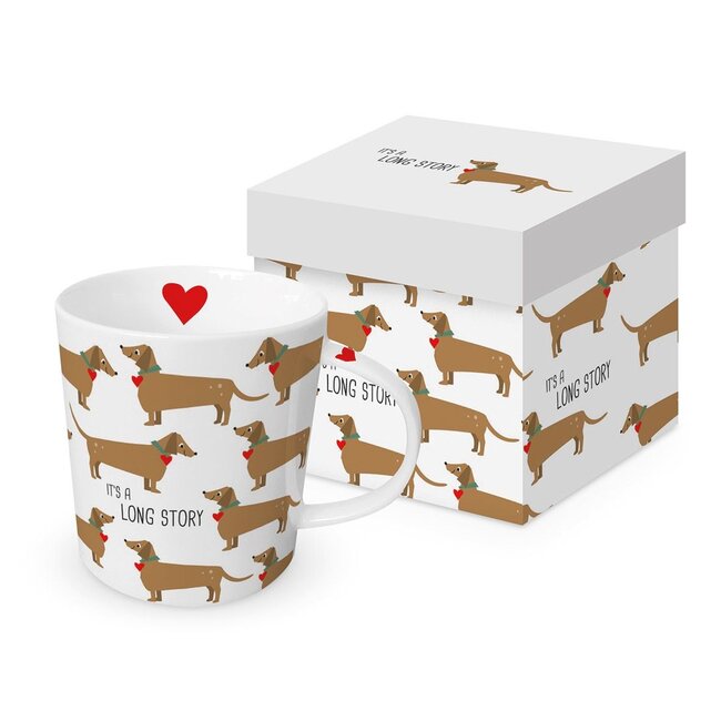 ppd - Tasse It's A Long Story - pour tous les amoureux des chiens