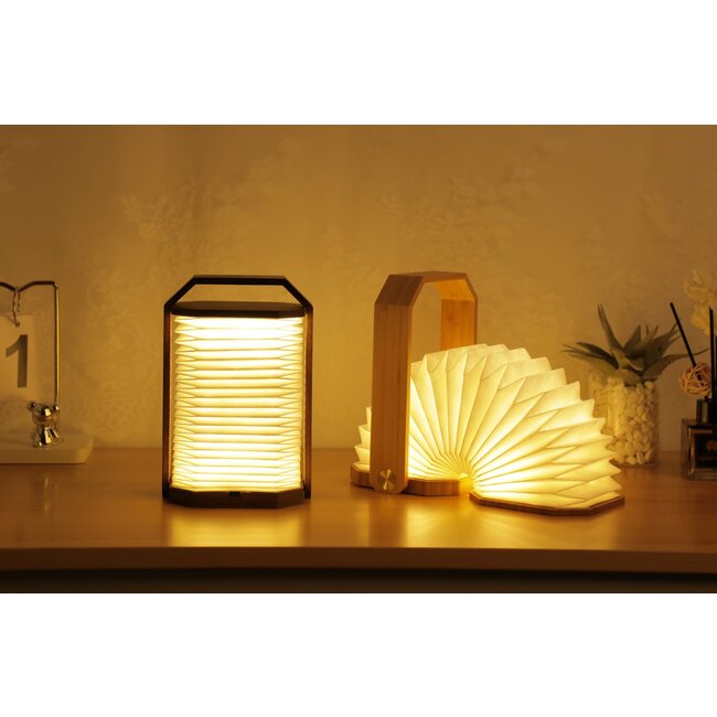 Gingko - Smart Origami Lamp - notenhout
