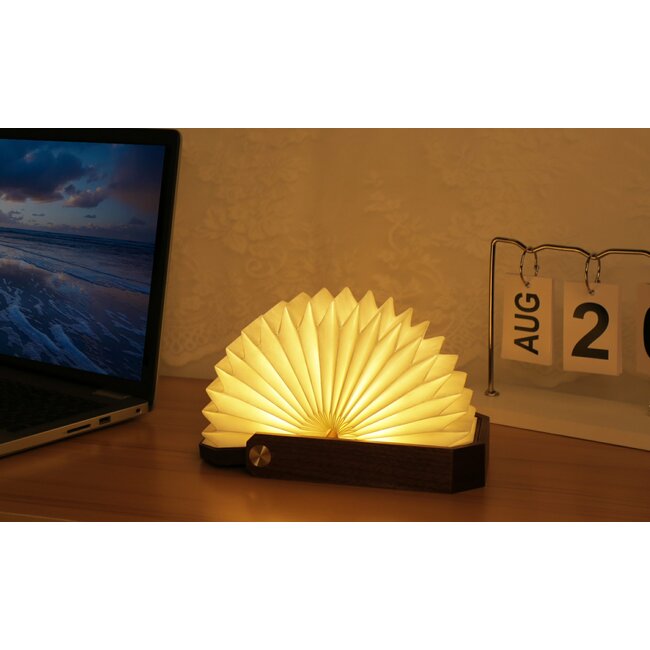 Gingko - Smart Origami Lamp - walnut