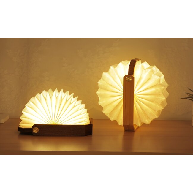 Gingko - Smart Origami Lamp - notenhout