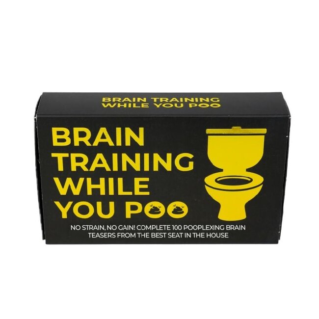 Gift Republic Set de Cartes Brain Training While You Poo