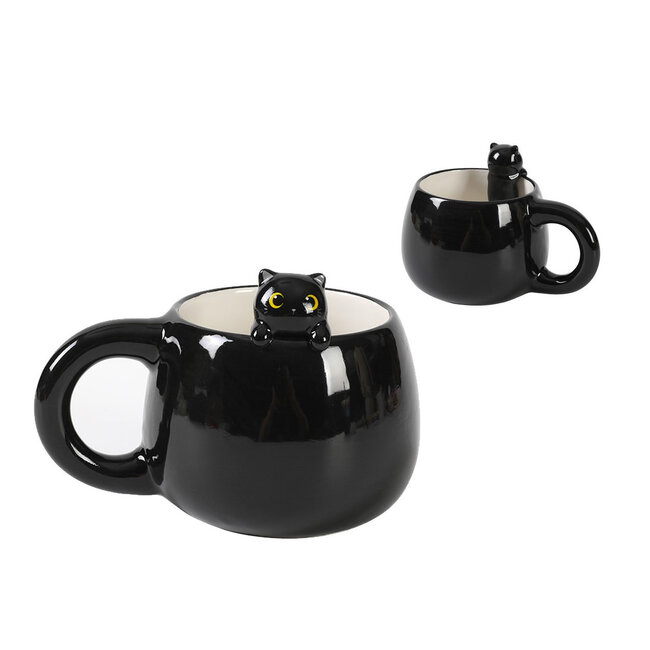 i-total - Mug Charm - Black Cat