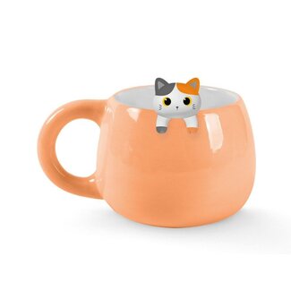 i-total Beker Charm - Oranje Kat