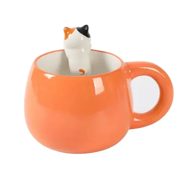 i-total - Tasse Charm - Orange Katze
