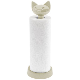 Koziol Kitchen Roll Holder Miaou - sand colour