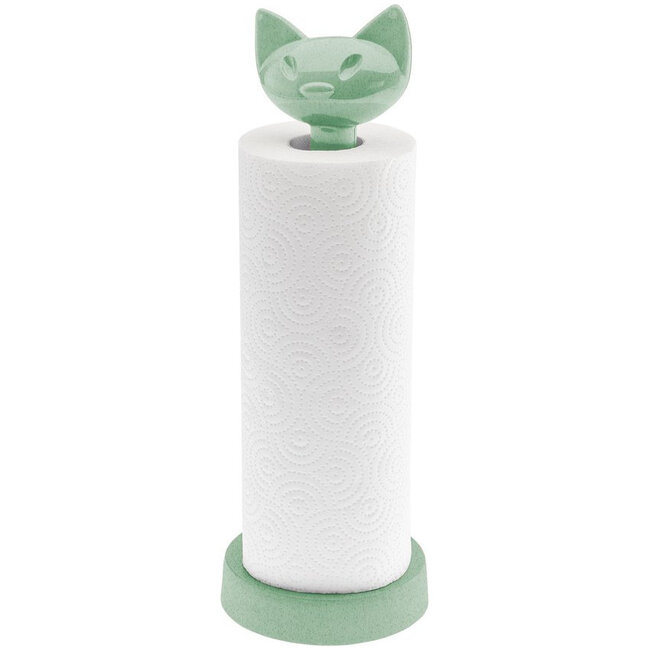 Koziol Kitchen Roll Holder Miaou - green