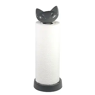 Koziol Miaou Kitchen Roll Holder Miaou - grey