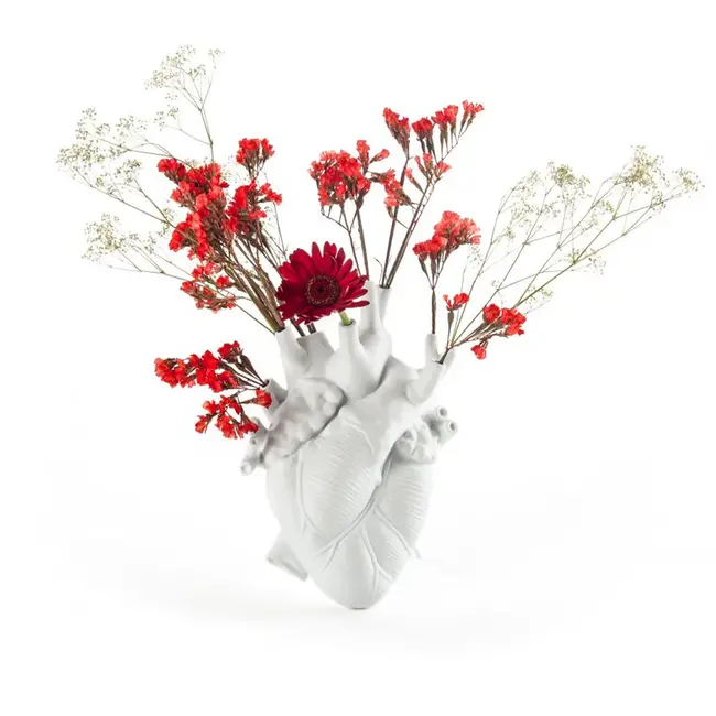 Seletti - Vase Love In Bloom - Heart Vase