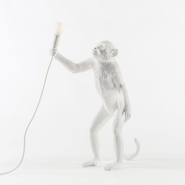 Seletti - The Monkey Lamp - standing white - indoor
