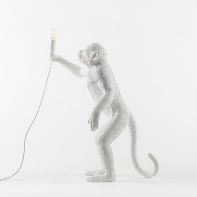 Seletti - The Monkey Lamp - standing white - indoor