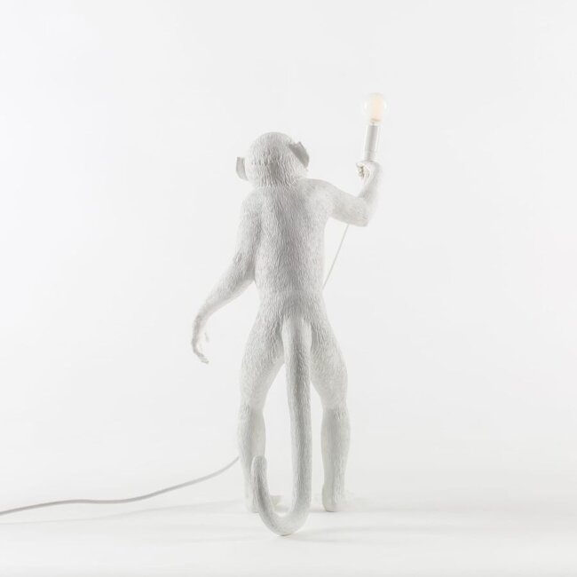 Seletti - The Monkey Lamp - standing white - indoor