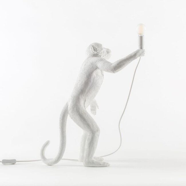 Seletti - The Monkey Lamp - standing white - indoor