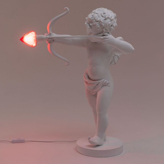 Seletti - Tischlampe Cupido - inklusive 2 herzförmigen LED-Leuchten