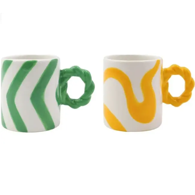 Que Rico - Beker Espresso Mug Rosario - set van 2