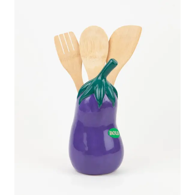 DOIY - Kitchen Utensils Pot Eggplant - ceramic