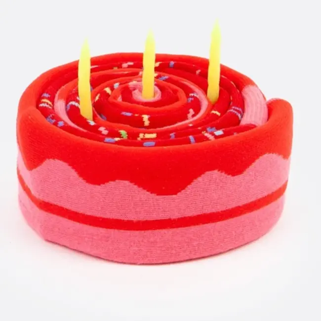 Eat My Socks - Sokken Happy Birthday - verjaardagstaart - 2 paar