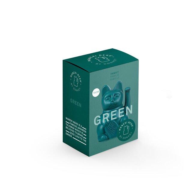 Donkey - Winkende Glückskatze Mini Maneki-Neko - grün