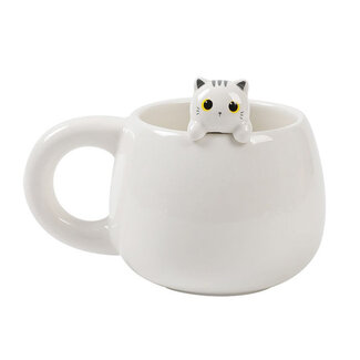 i-total Mug Charm - White Cat