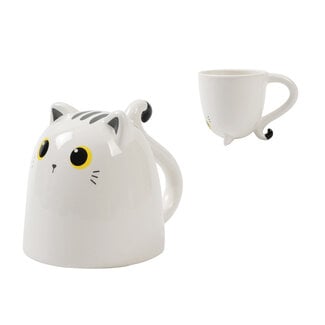 i-total Mug Up & Down - White Cat