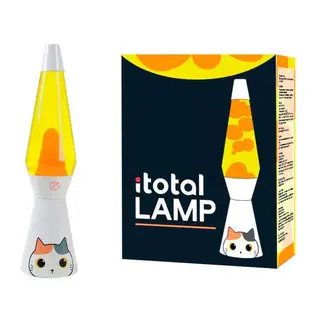 i-total Lampe à Lave Chat Orange